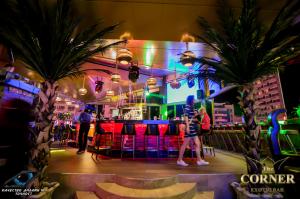 Bar "THE CORNER" by Night