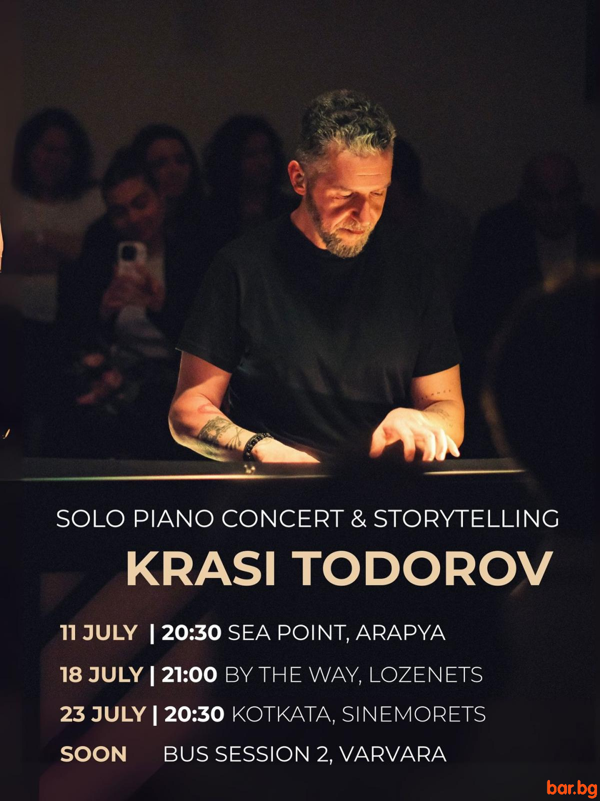 Краси Тодоров - Solo Piano Concert & Storytelling LIVE at BY THE WAY Лозенец Краси Тодоров - Solo Piano Concert & Storytelling LIVE at BY THE WAY Лозенец