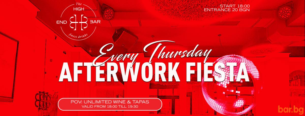 Thursday AFTERWORK Fiesta ! Thursday AFTERWORK Fiesta !